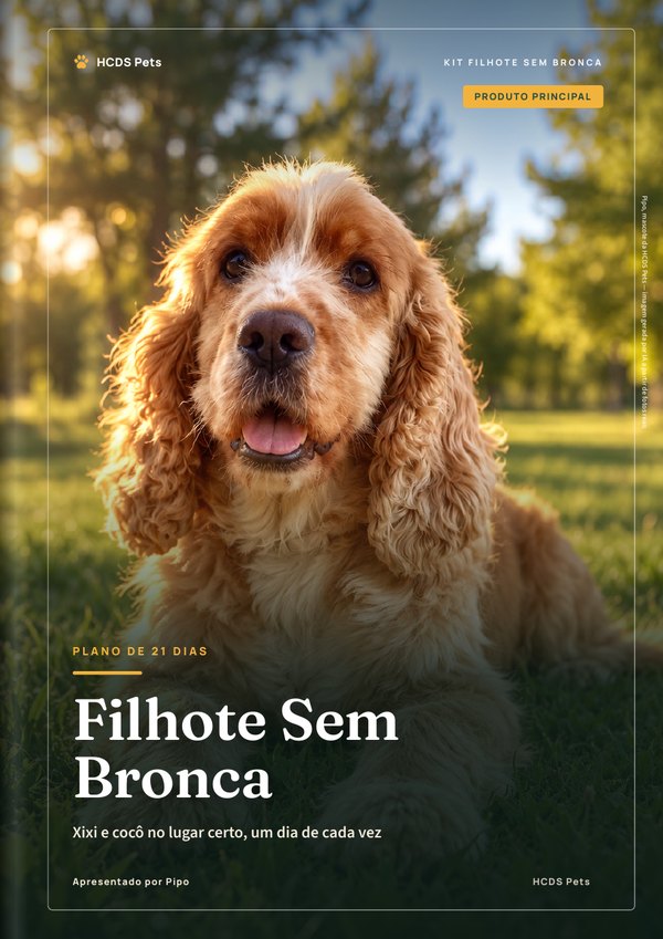 Capa do e-book Filhote Sem Bronca — Plano de 21 Dias